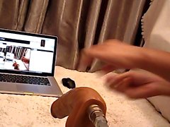 Live chat Anal Fucking Machine with huge dildo