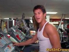 Gay fuck in public gym 6 by outincrowd