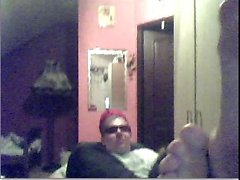 Straight guys feet on webcam #543