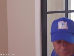 Bratty Delivery Drivers Smashed By Annoyed Hunk - Draven Navarro, Steve Rickz - Biphoria