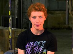 Leo Ocean reshapes bound ginger twink ass with cock