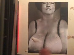 Vintage big boobs MILF cum tribute