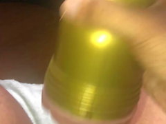 Fleshlight Cockring Jerk Off And Cum