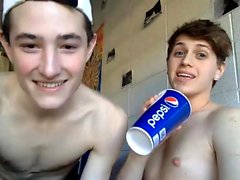 Two gay twinks ass fucking