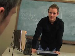 Teacher Tyler Andrews anal plows twink student Adrian Layton