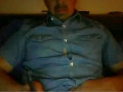 Hot daddy show dick on webcam
