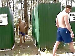 Guys fucking in the woods