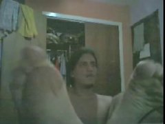 Straight guys feet on webcam #25