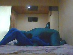 Zentai Roleplay with a Older Bear Man - Part 1