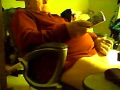 grandpa stroke on webcam